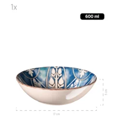 Salatschüssel-Set, Iberico Blue 5 x Schüssel