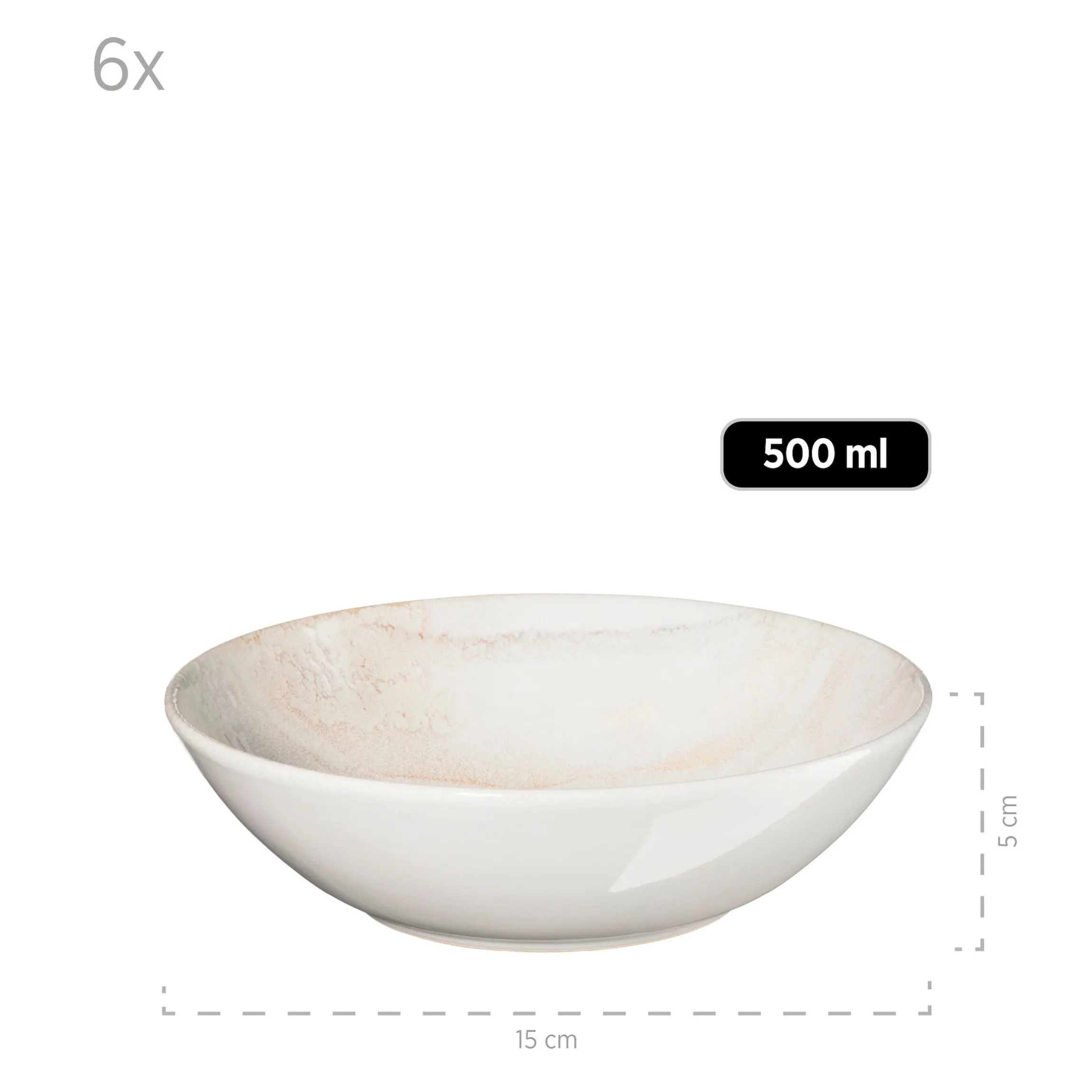Salatschüssel-Set, Steinzeug Ossia