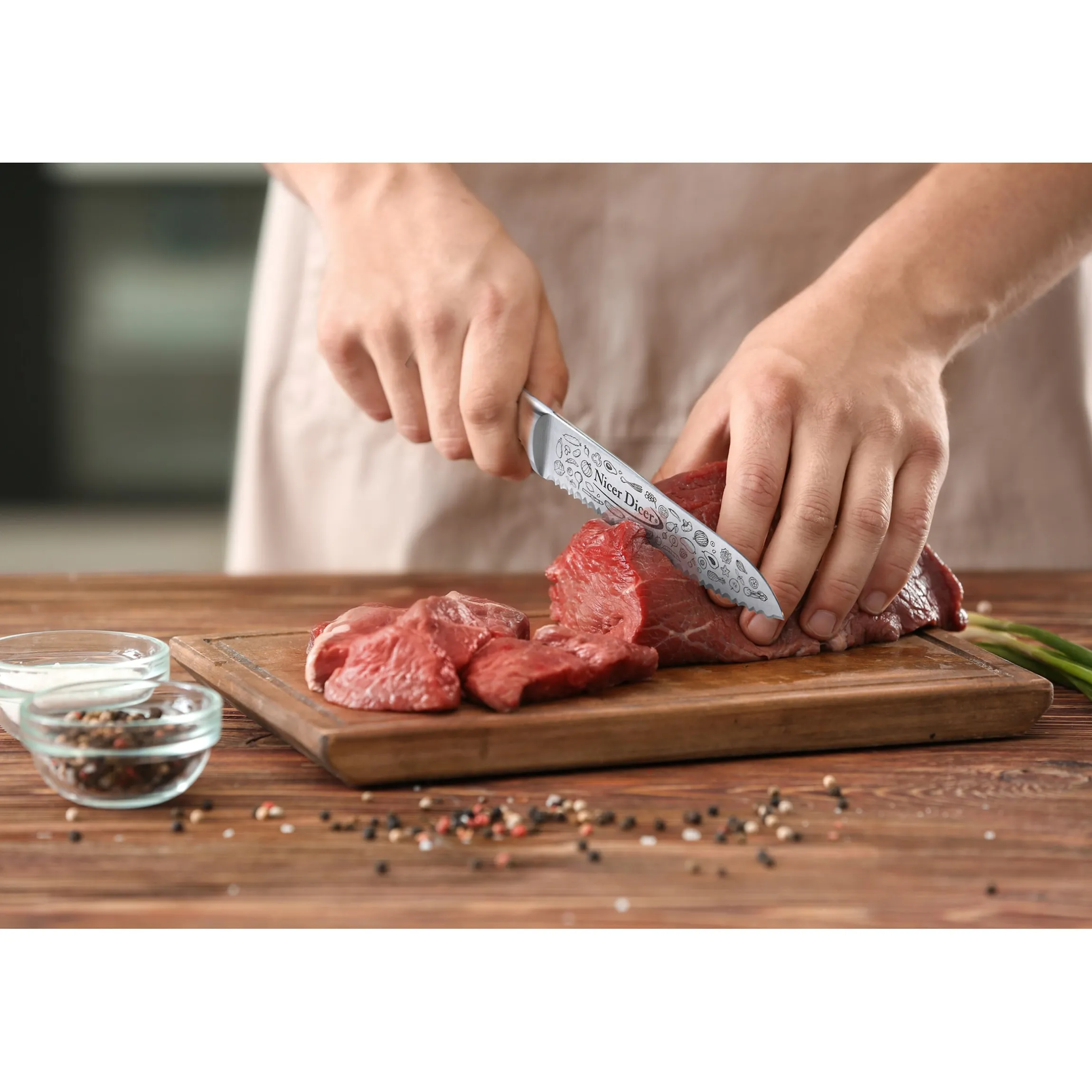 Santoku-Messer-Set, 2-teilig