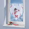 Scheibengardine „Schneemann“