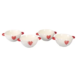Schlemmer-Schalen-Set „Herz“, 4 Stück je 460 ml