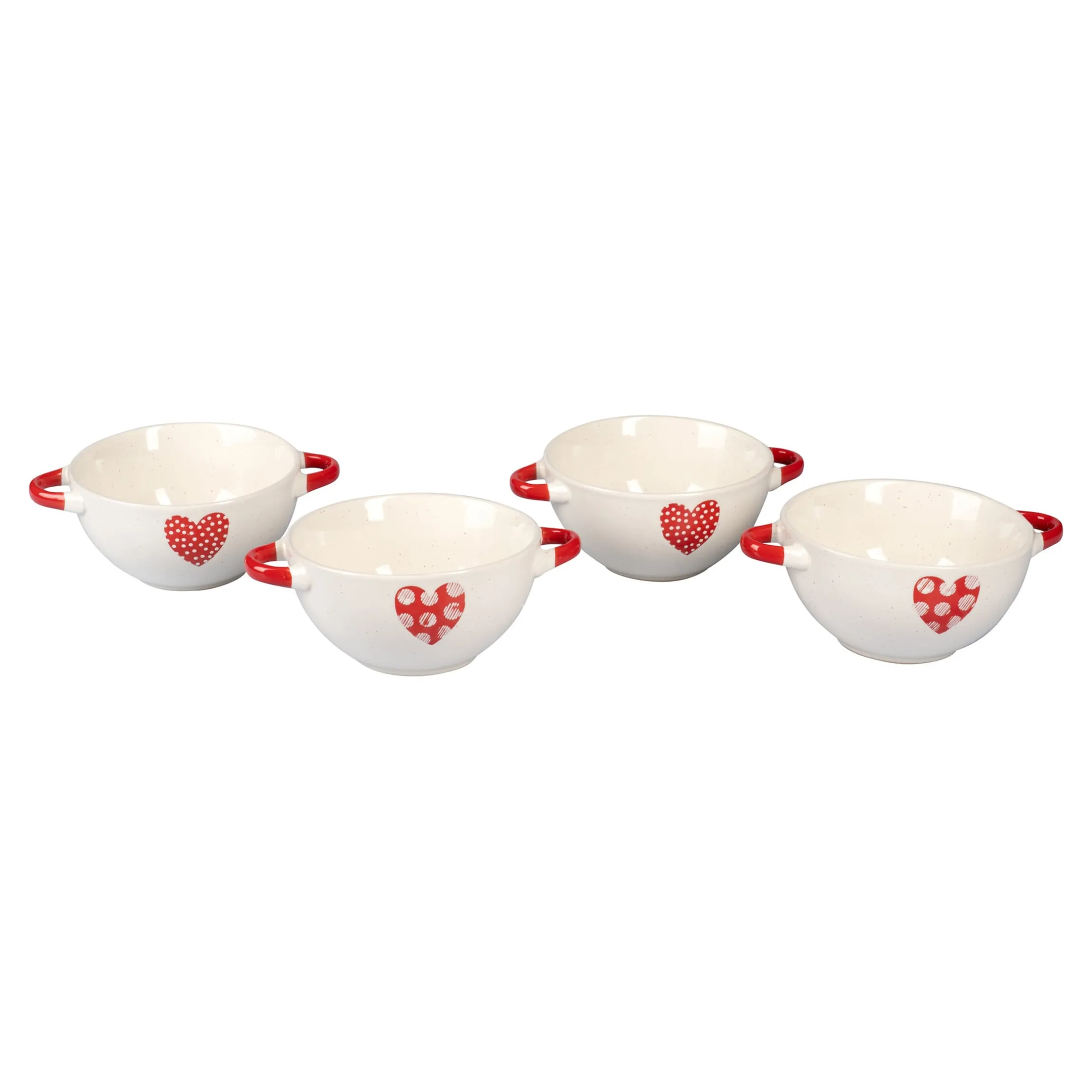 Schlemmer-Schalen-Set „Herz“, 4 Stück je 460 ml