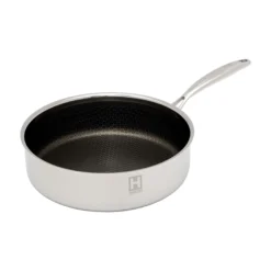 Schmorpfanne mit Wabenstruktur, Edelstahl, 26 cm
