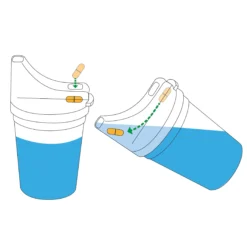 Schnabelbecher Pillenschlucker Blau