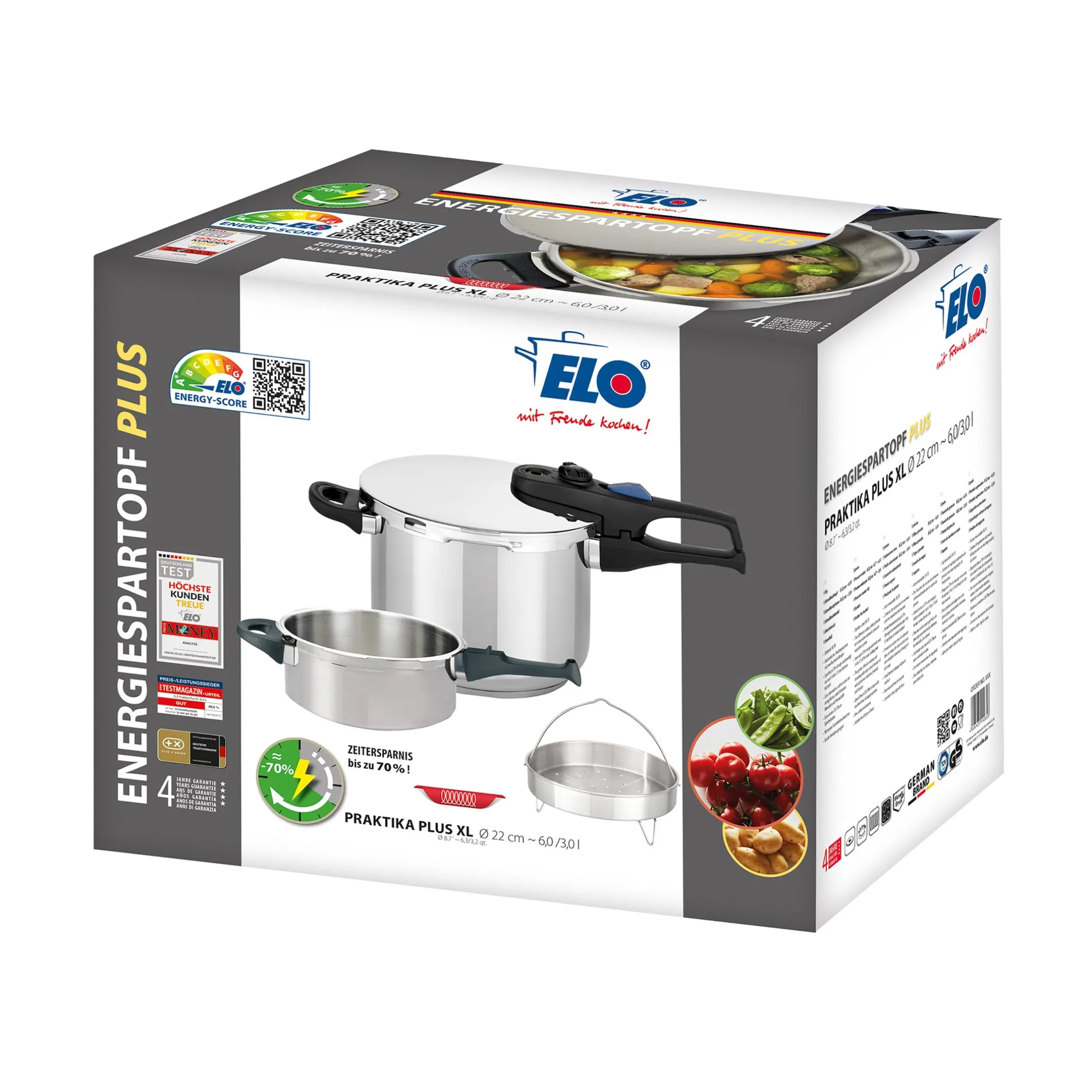 Schnellkochtopf-Set "Praktika Plus XL", 5-teilig
