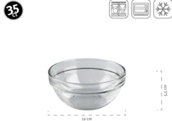 Schüssel 12 cm 6-er Set EMPILABLE