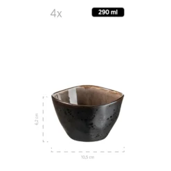 Schüssel-Set, Keramik Niara Organic 9 x Schüssel