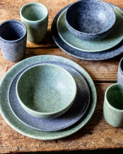 Schüssel-Set, Steinzeug Moos'N'Stein Grau