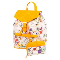 Set Rucksack & Geldbeutel „Flower“, 2-teilig gelb