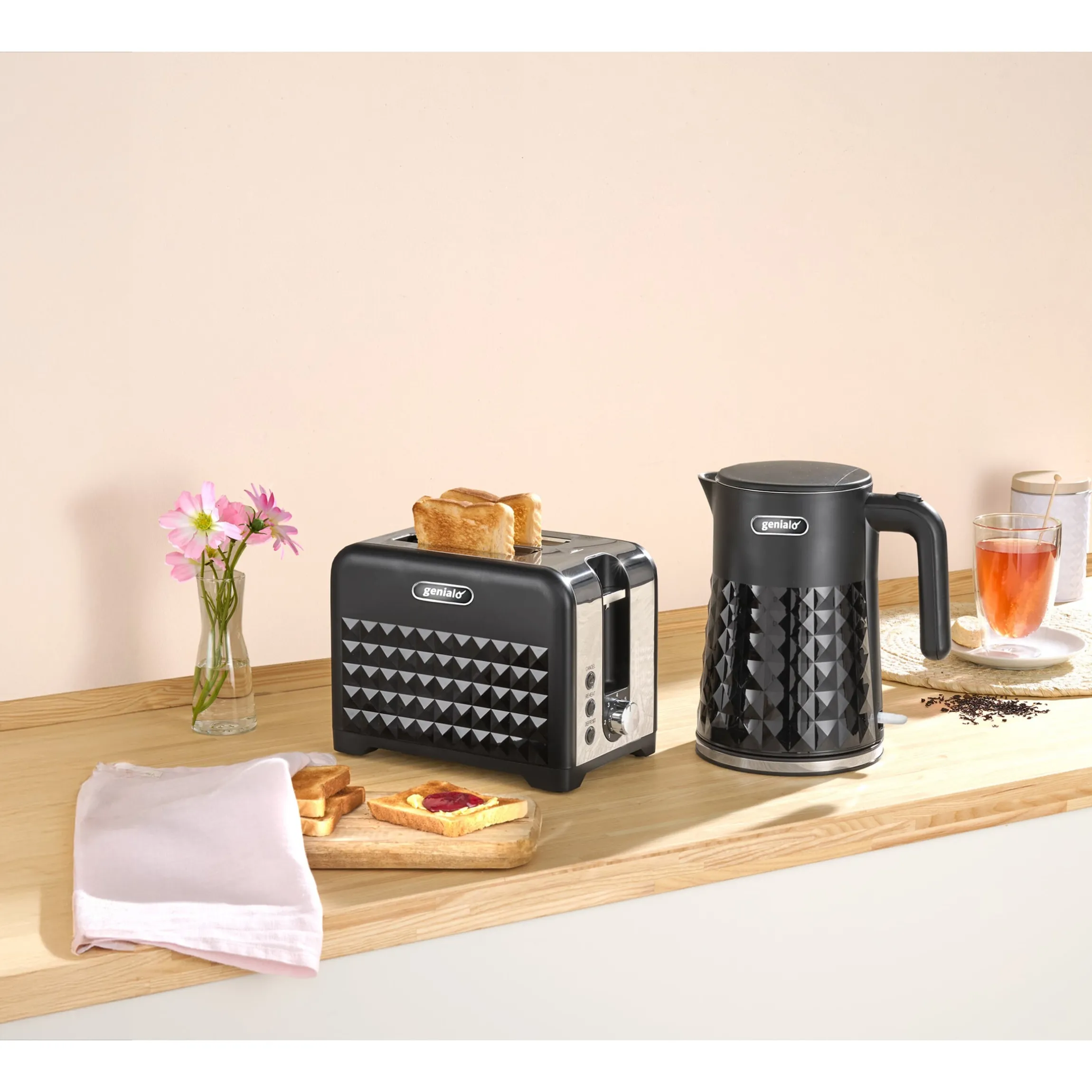 Set Toaster & Wasserkocher "Diamant", 2-teilig