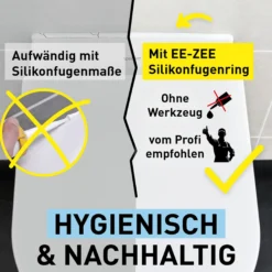 Silikonfugenring ee-zee für Wand-WCs, 80 cm