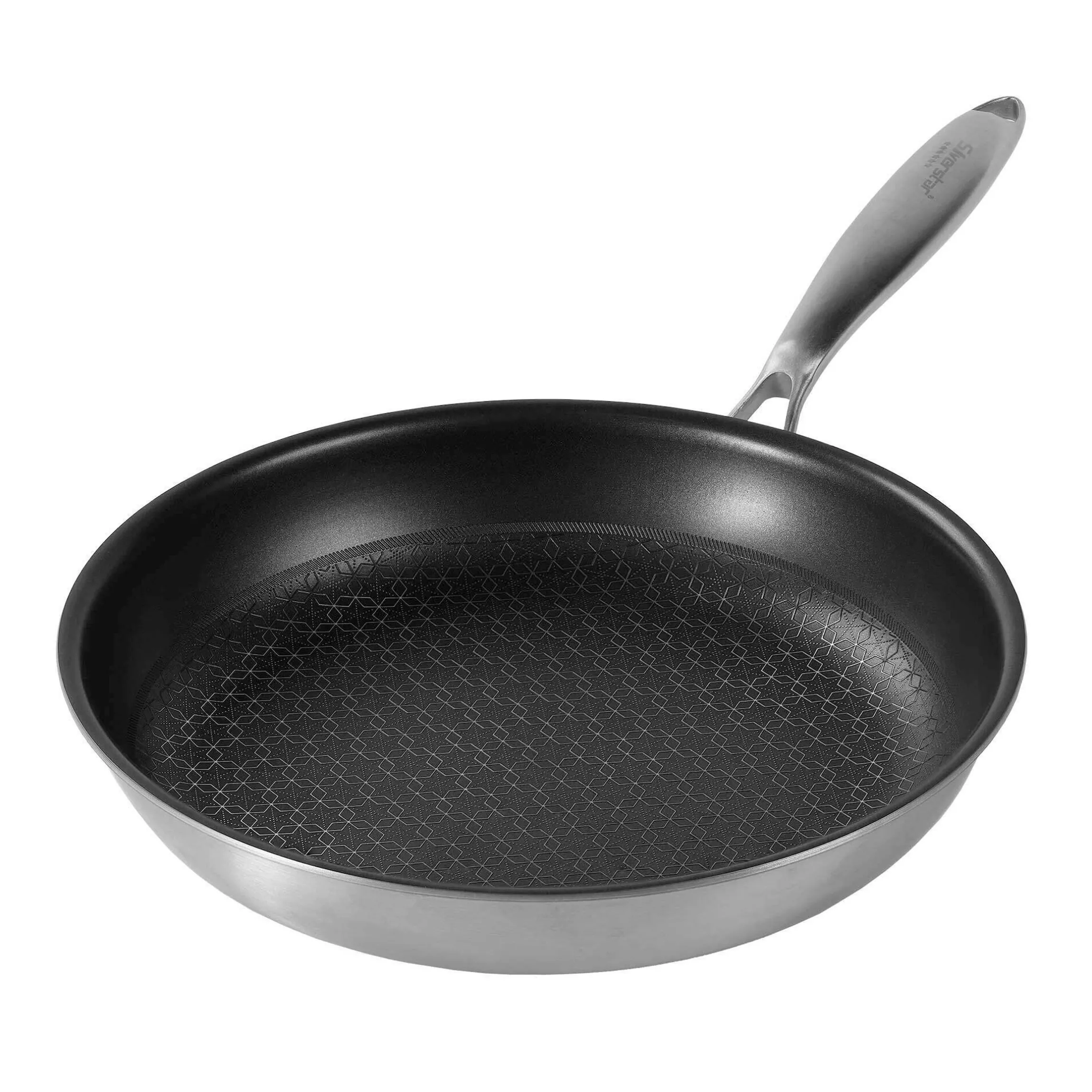 SILVERSTAR Edelstahlpfanne Bratpfanne 28 cm | ohne Deckel