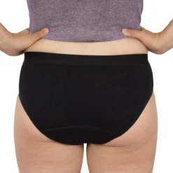 Slip mit Saugeinlage Schwarz