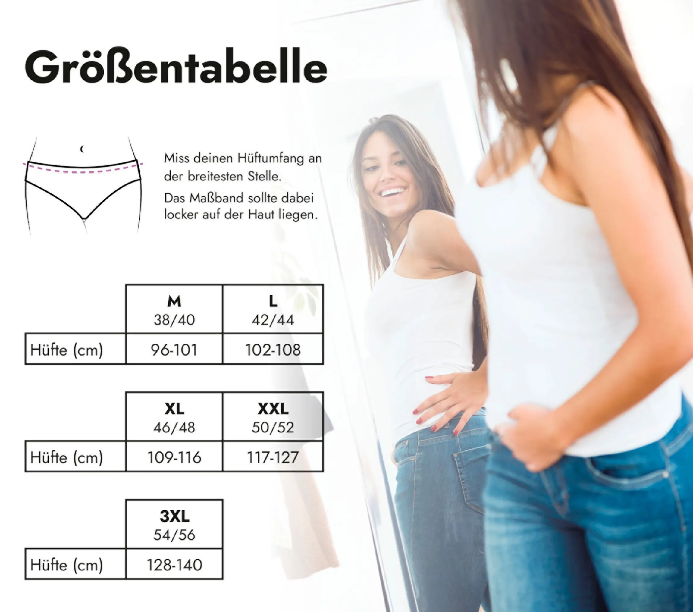 Slip mit Saugeinlage Schwarz