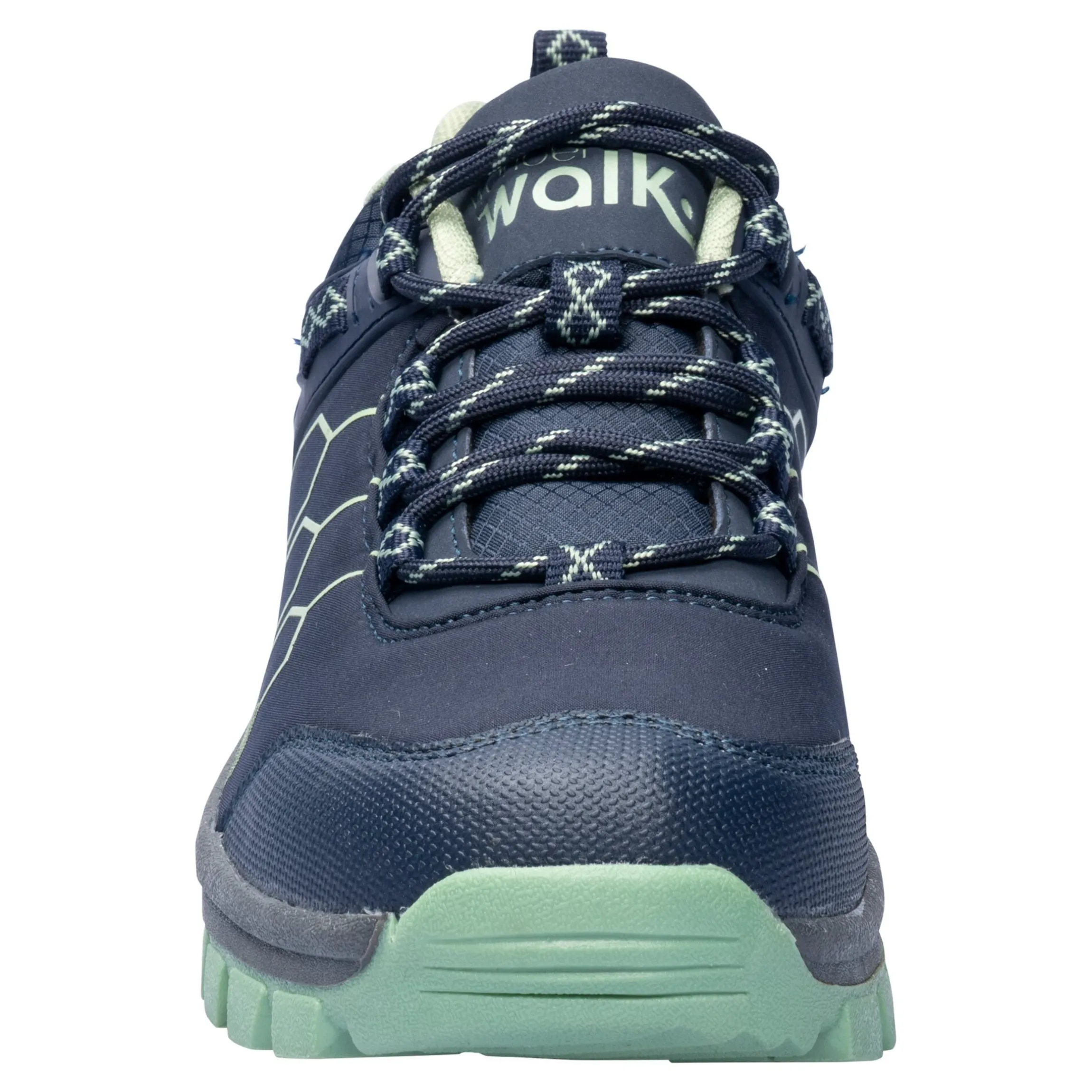 Softshell-Trekkingschuh unisex, wasserabweisend blau, grün