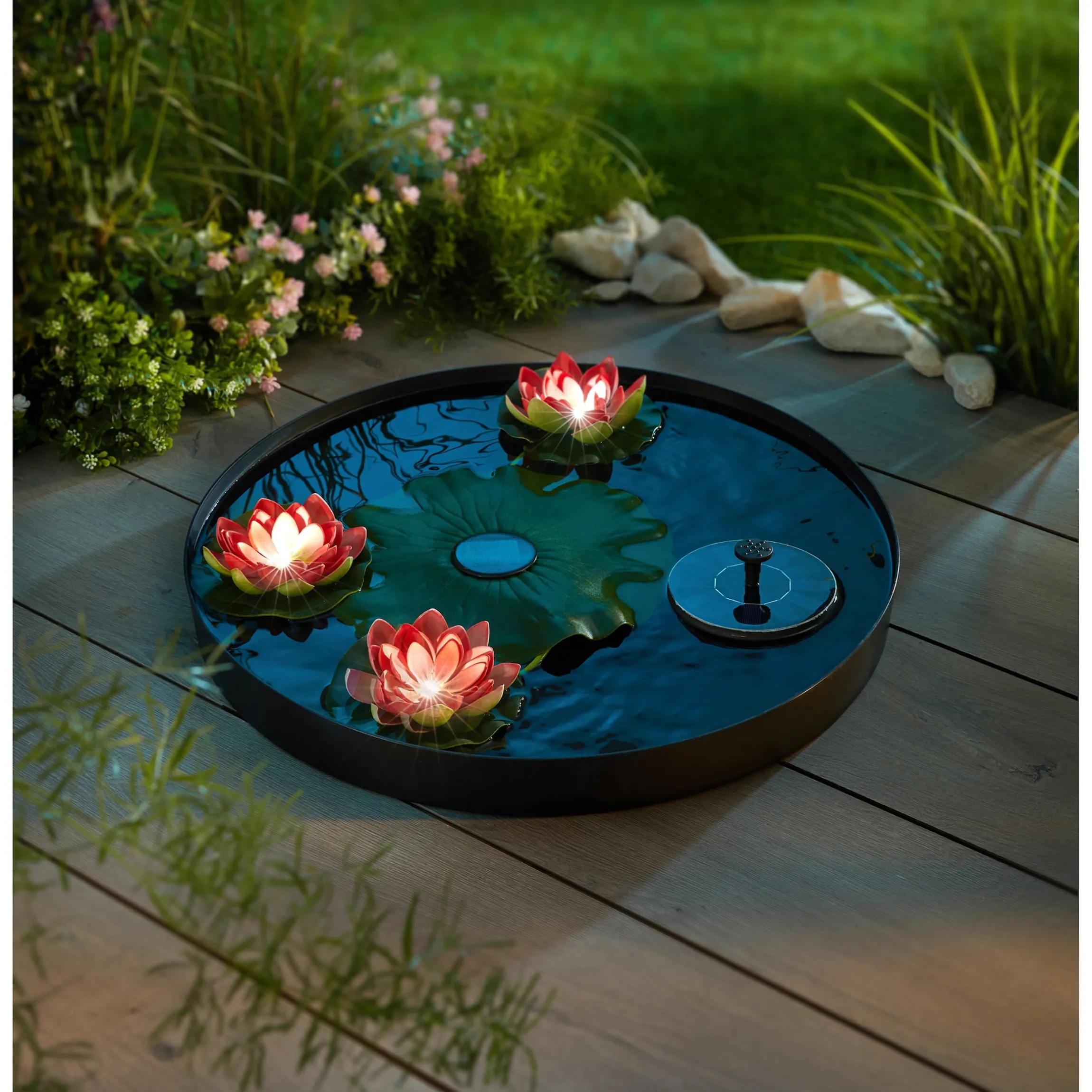 Solar-Brunnen-Set, 3-teilig