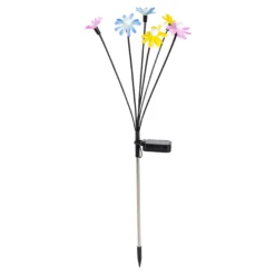 Solar-Gartenstecker „kunterbunte Blumenwelt“, 1 Stück