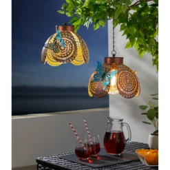 Solar-Hängeleuchte „Schmetterling“, 1 Stück