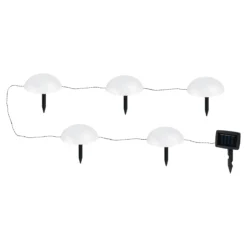 Solar-LED-Bodenleuchten, 5 Stück