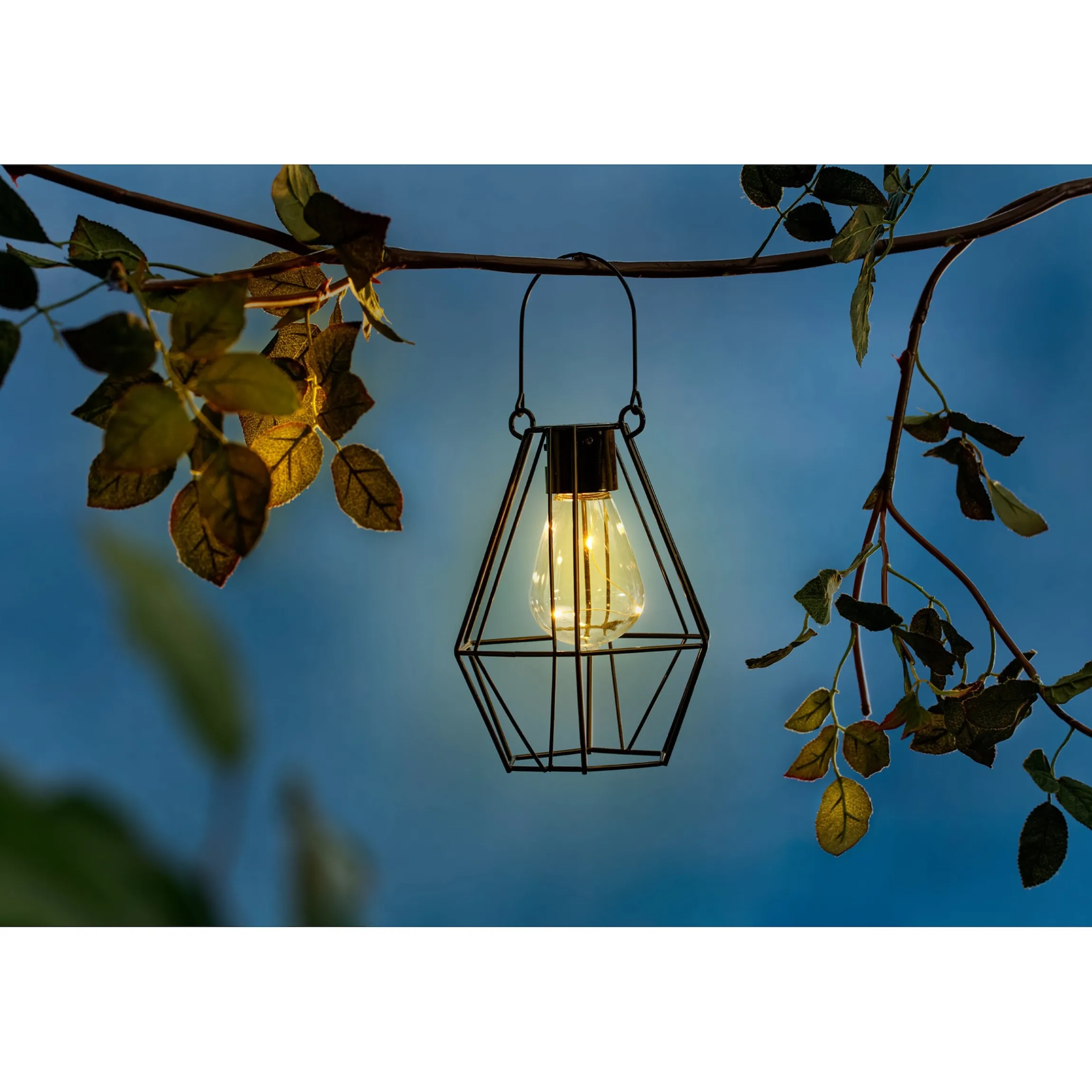 Solar-LED-Dekoleuchte „Eckig“