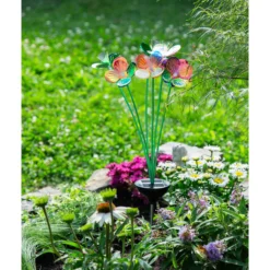Solar-LED-Gartenstecker "Blume Solithia"