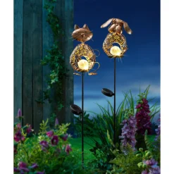 Solar-LED-Gartenstecker Katze Lissi