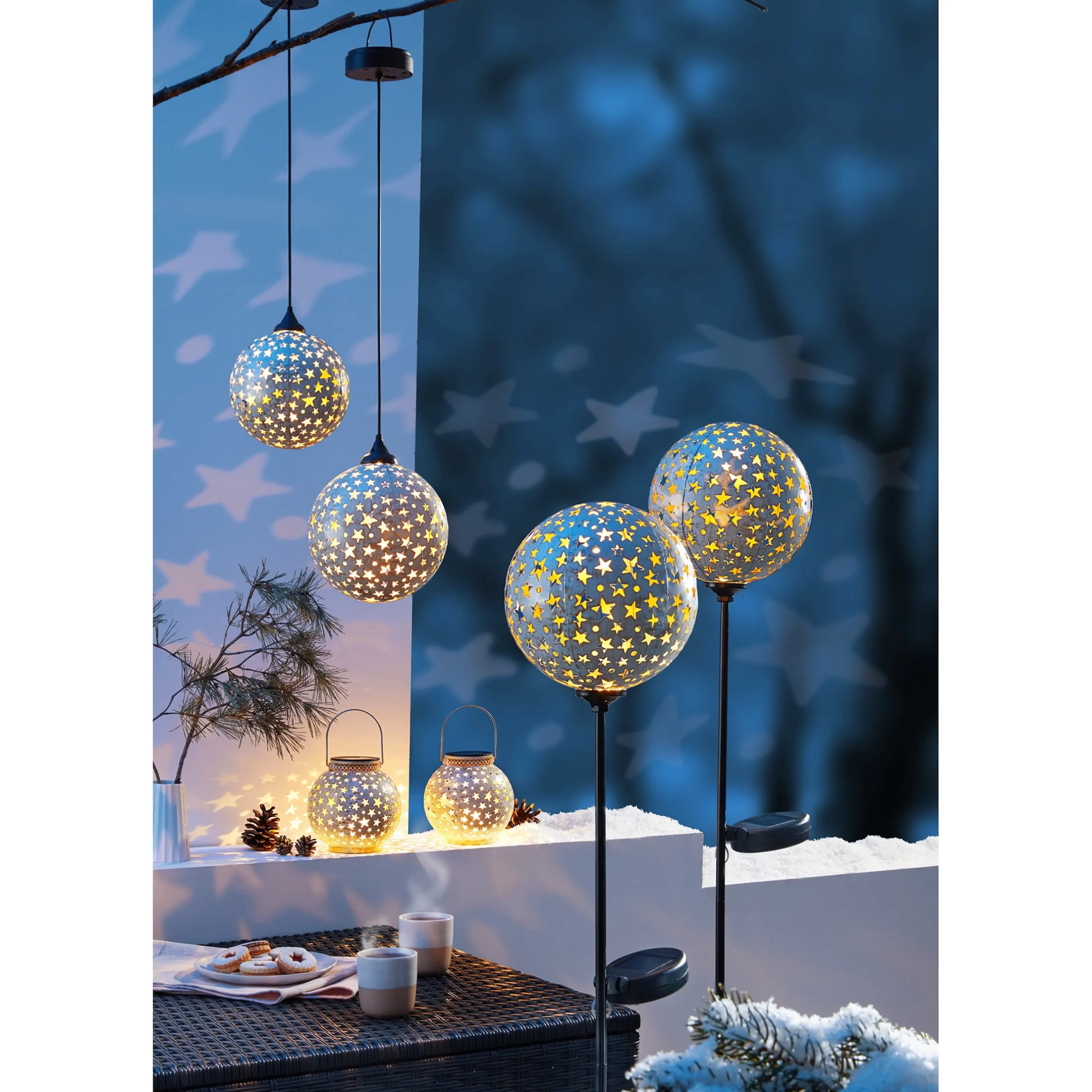 Solar-LED-Laterne „Sternenzauber“