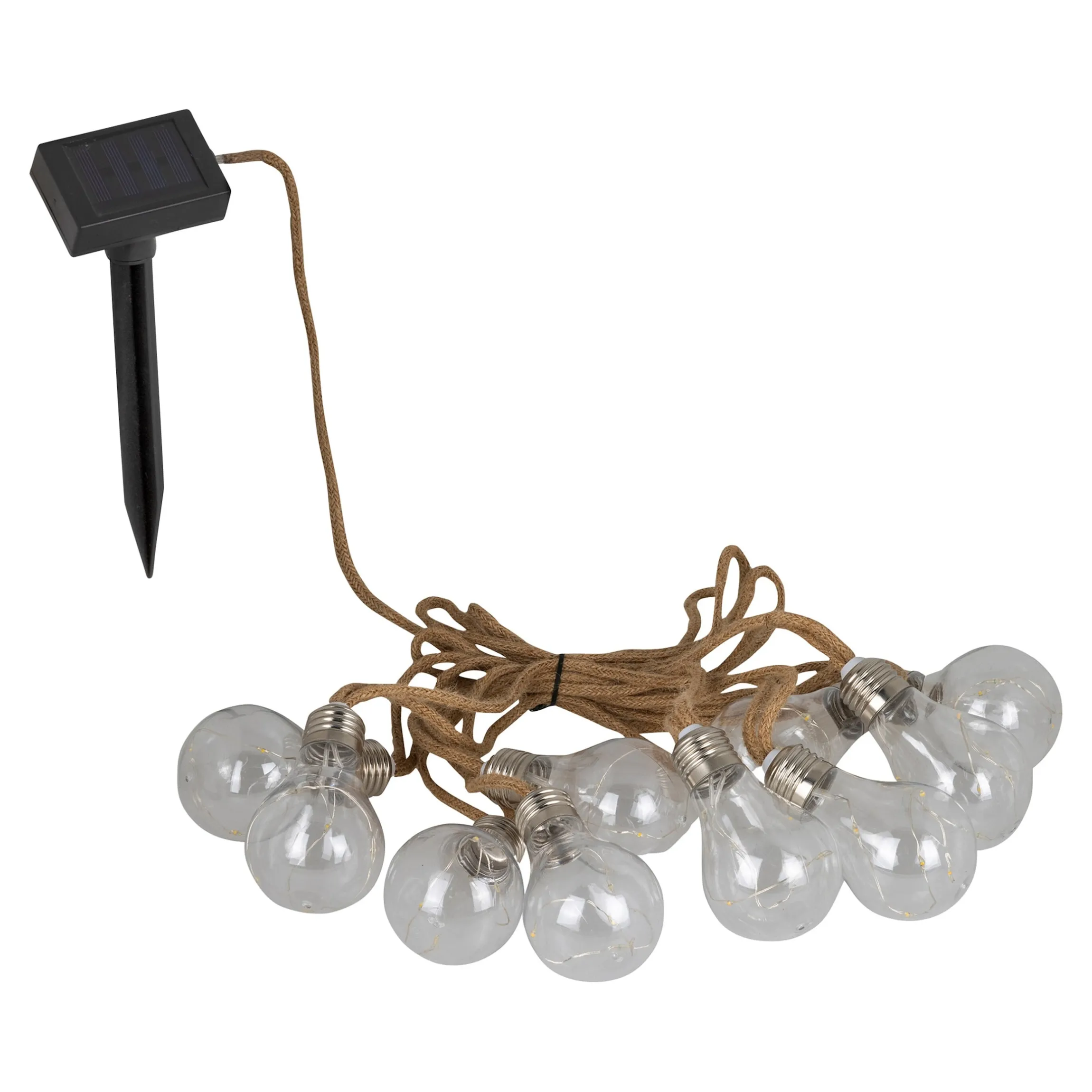 Solar-LED-Lichterkette „Glühbirne“, 2,7 m