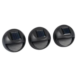 Solar-LED-Wand-Spots, 3 Stück