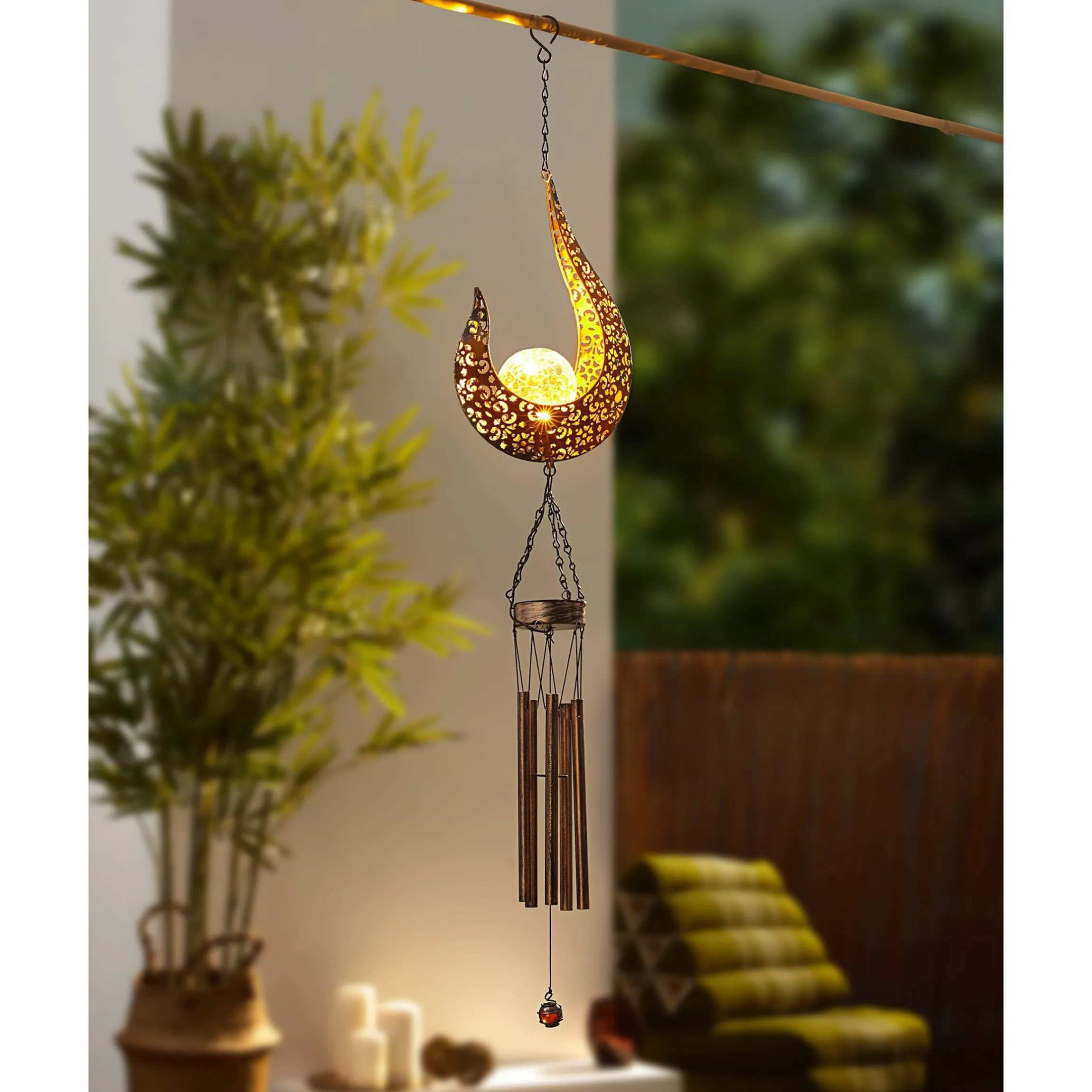 Solar-LED-Windspiel "Oriental"