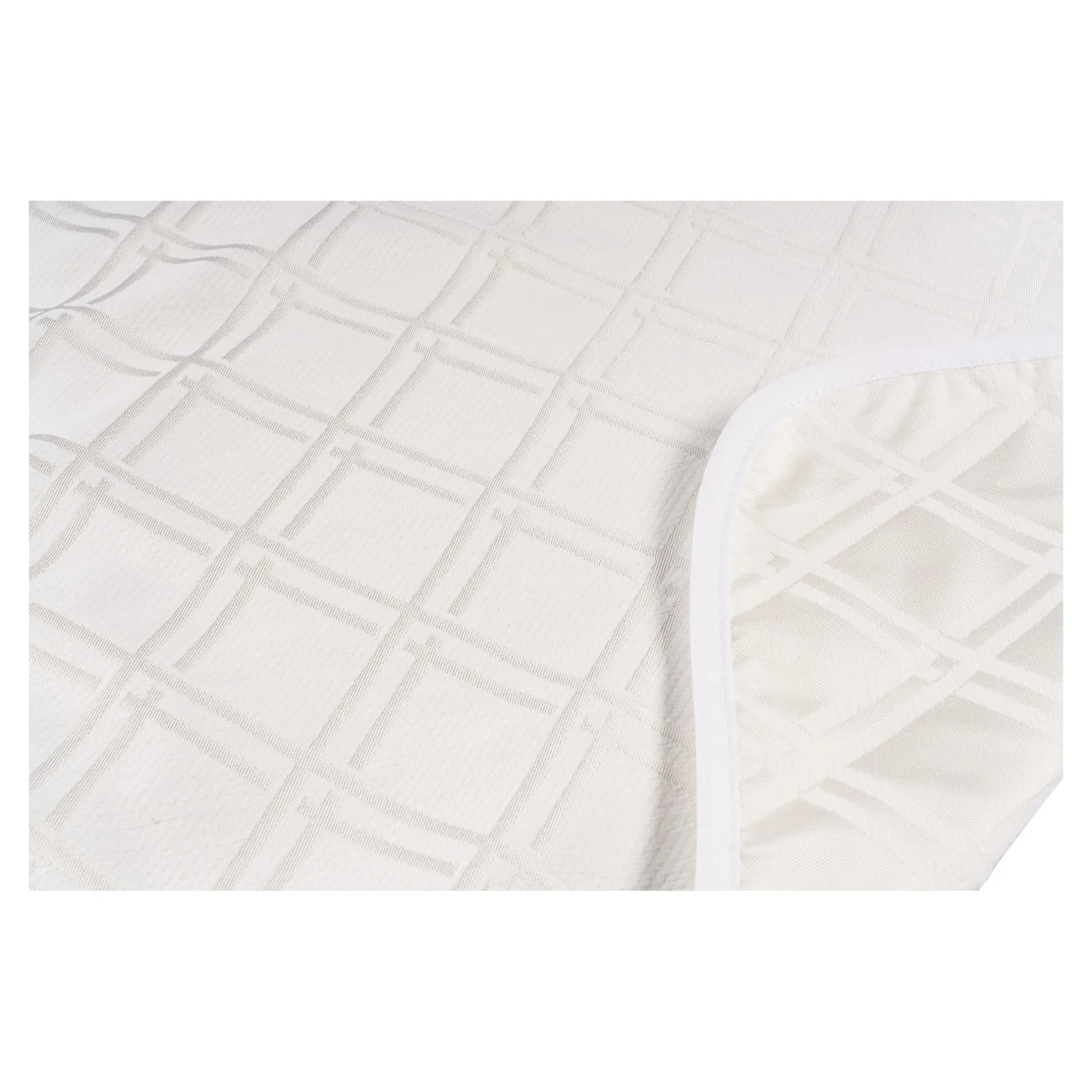 Speiseschürze creme (kariert)