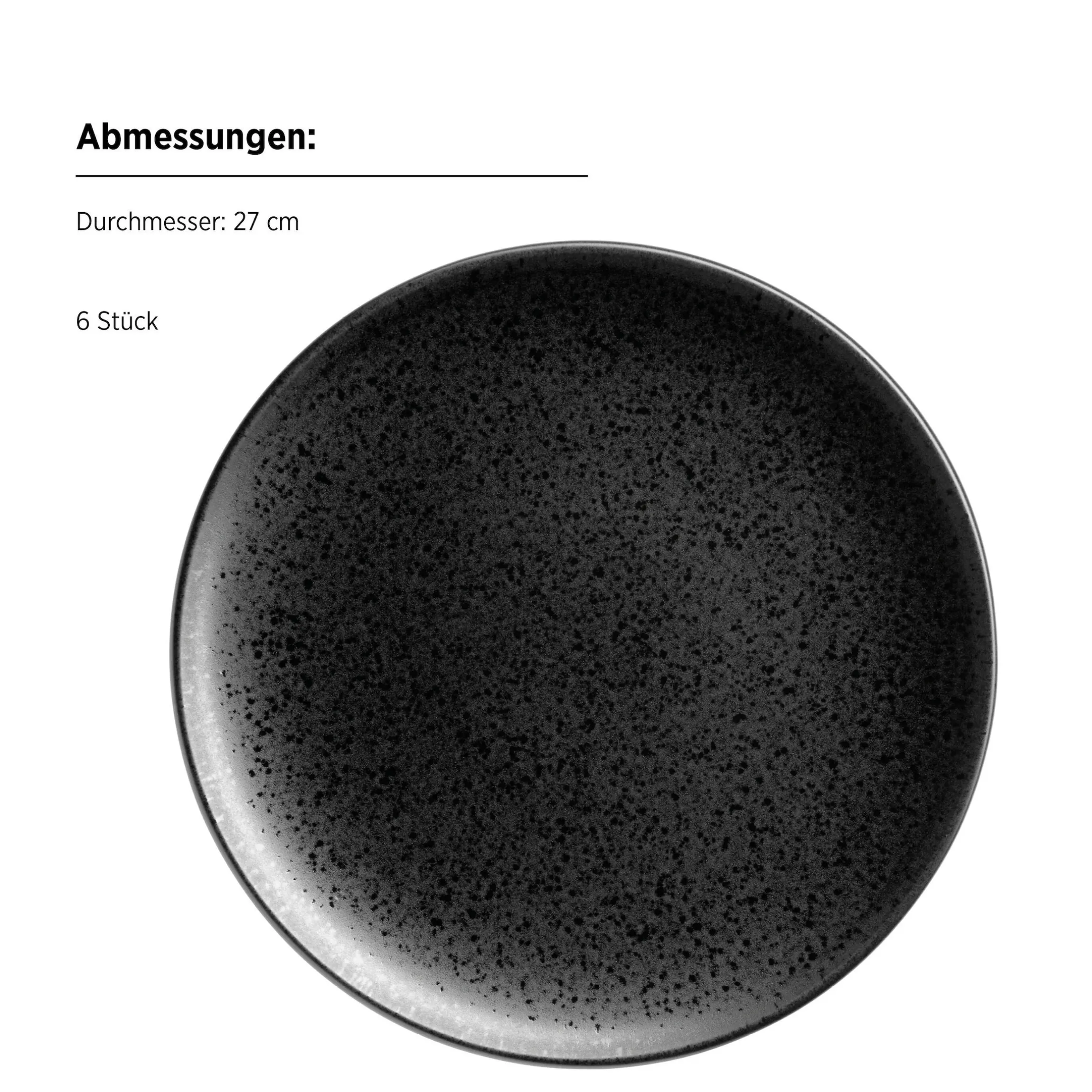 Speiseteller-Set, Steinzeug Essential