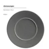 Speiseteller Set, Steinzeug Unico Grau