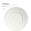 Speiseteller Set, Steinzeug Unico Weiß