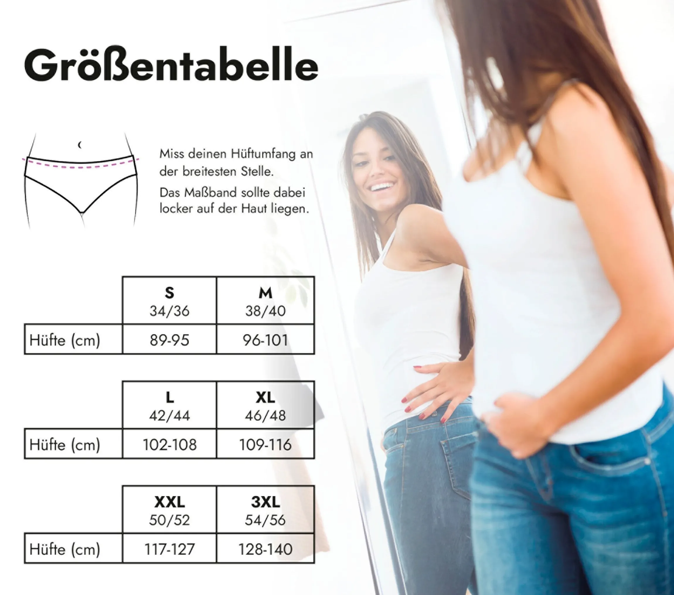 Spitzen-Slip mit Saugeinlage Schwarz