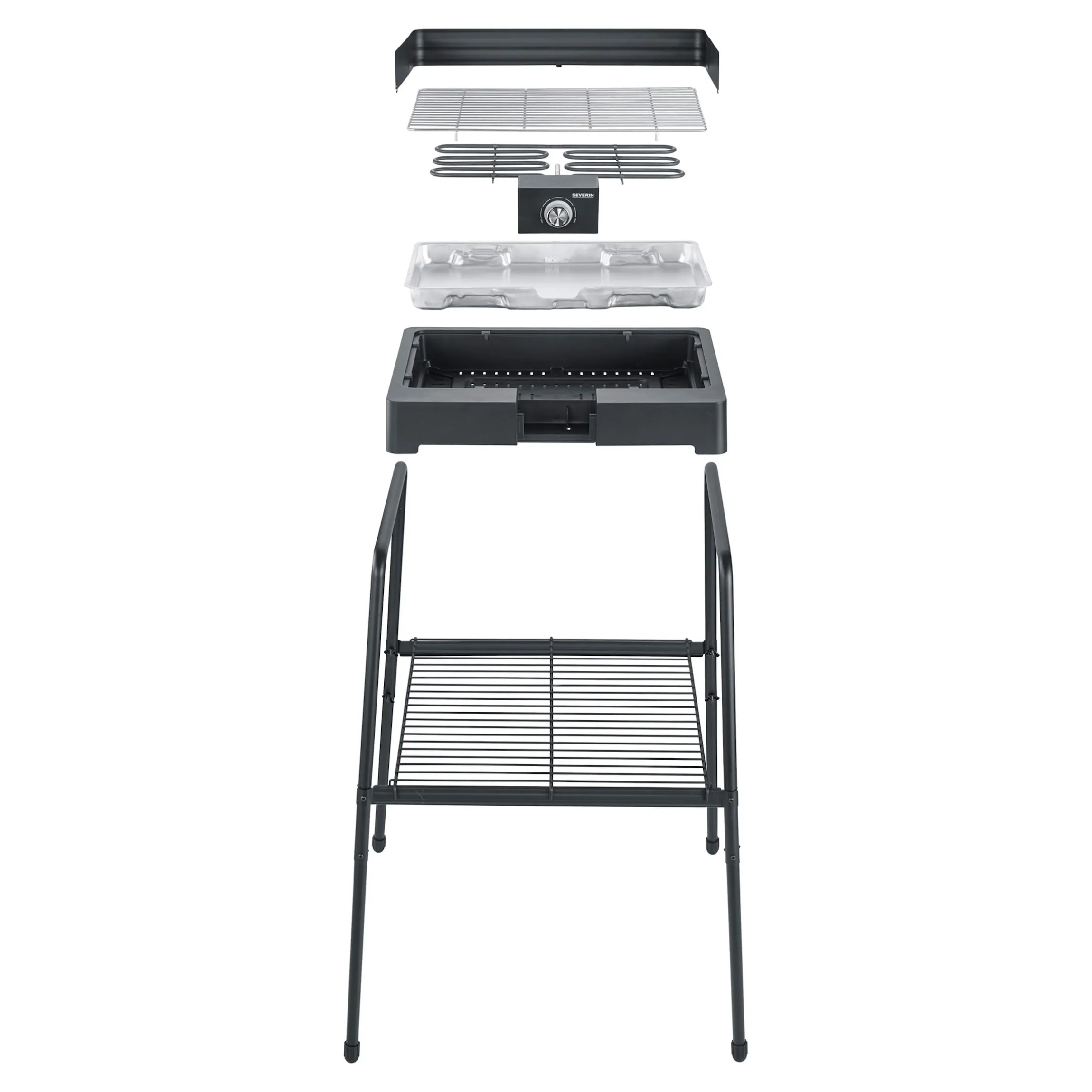Standgrill mit Grillrost