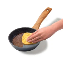 STONELINE Bratpfanne 16 cm | ohne Deckel - Holzoptik