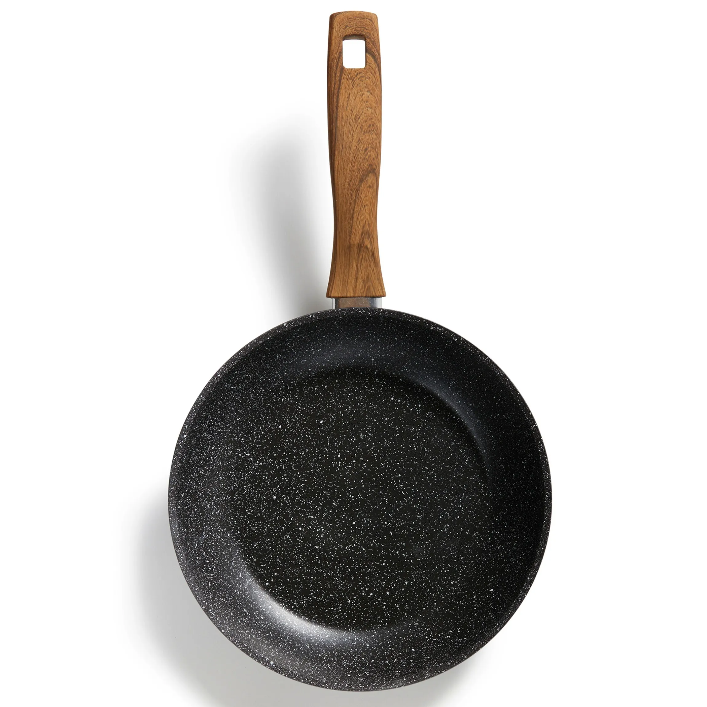 STONELINE Bratpfanne 24 cm | ohne Deckel - Holzoptik
