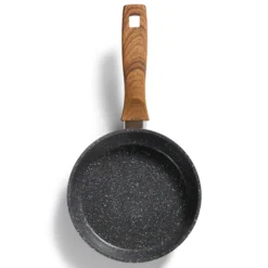 STONELINE Bratpfanne 18 cm | ohne Deckel - Holzoptik