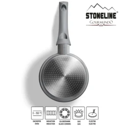 STONELINE Bratpfanne 16 cm | ohne Deckel - Grau