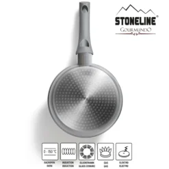 STONELINE Bratpfanne 18 cm | ohne Deckel - Grau