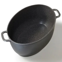 STONELINE Bräter Schmortopf Oval 39x26 cm | mit Deckel