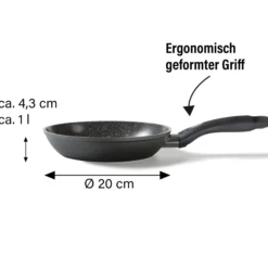 STONELINE CERAMIC Keramik Bratpfanne 20 cm | ohne Deckel
