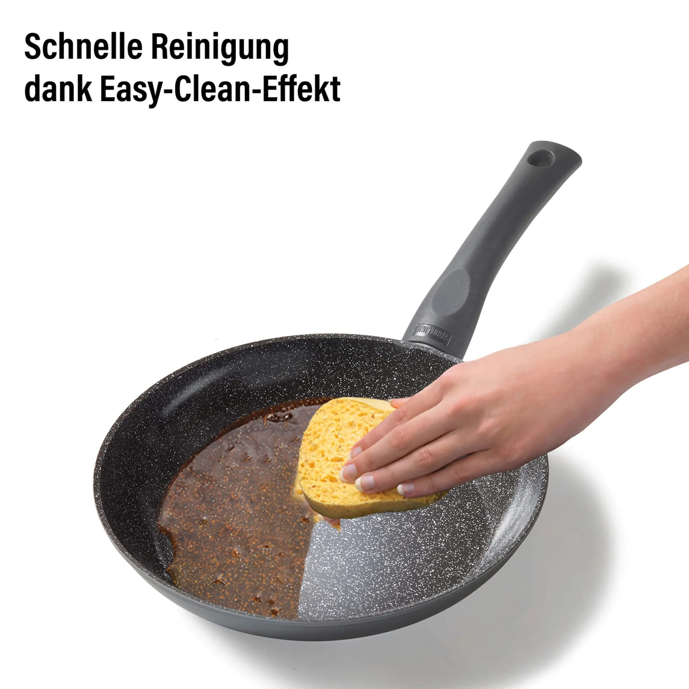 STONELINE CERAMIC Keramik Bratpfanne 24 cm | mit Deckel