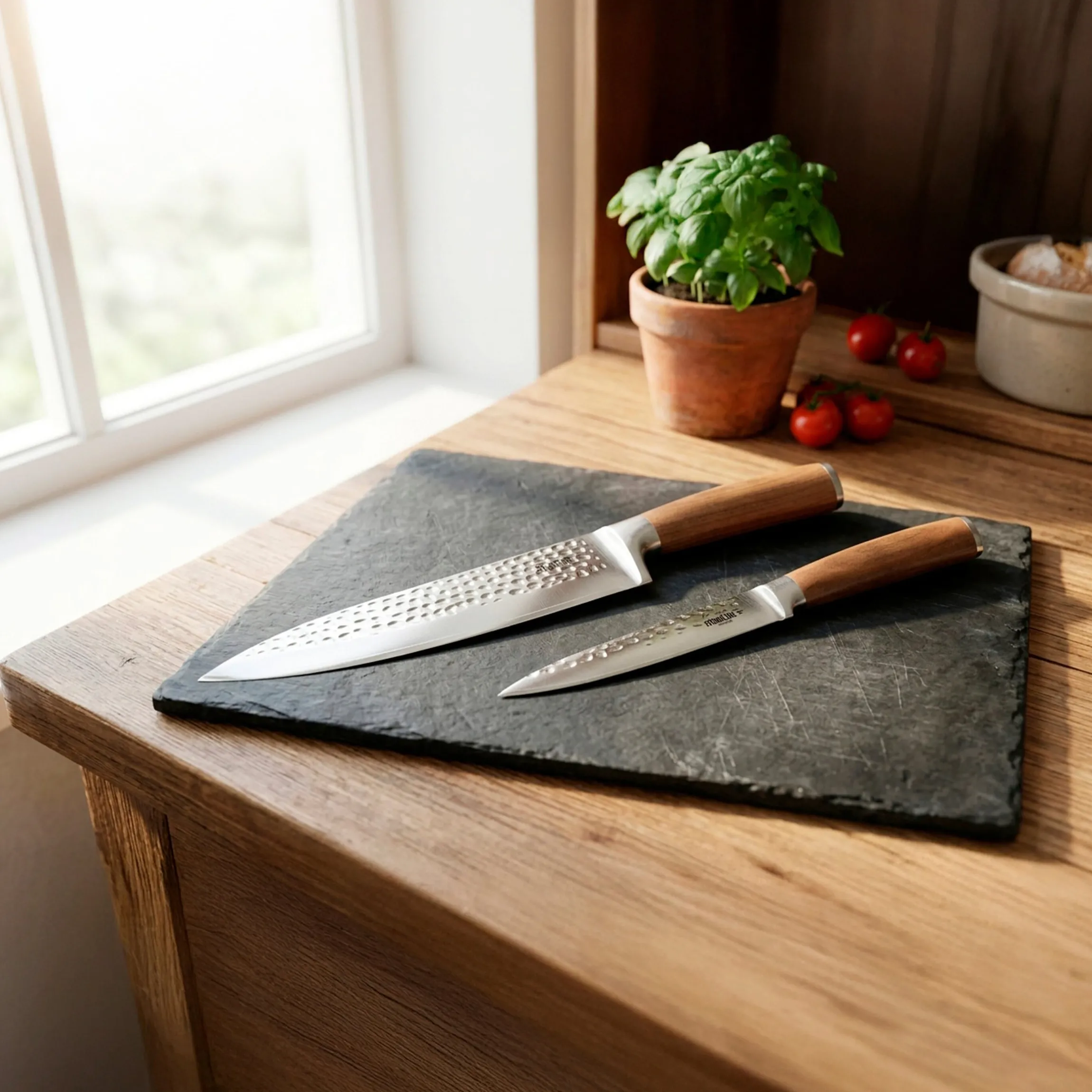 STONELINE Chefmesser 34 cm | 67 Lagen Damastmesser