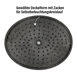 STONELINE Cocotte Bräter Oval 32x25 cm Roségold | mit Deckel