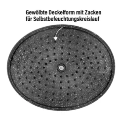 STONELINE Cocotte Bräter Oval 32x25 cm Mint | mit Deckel