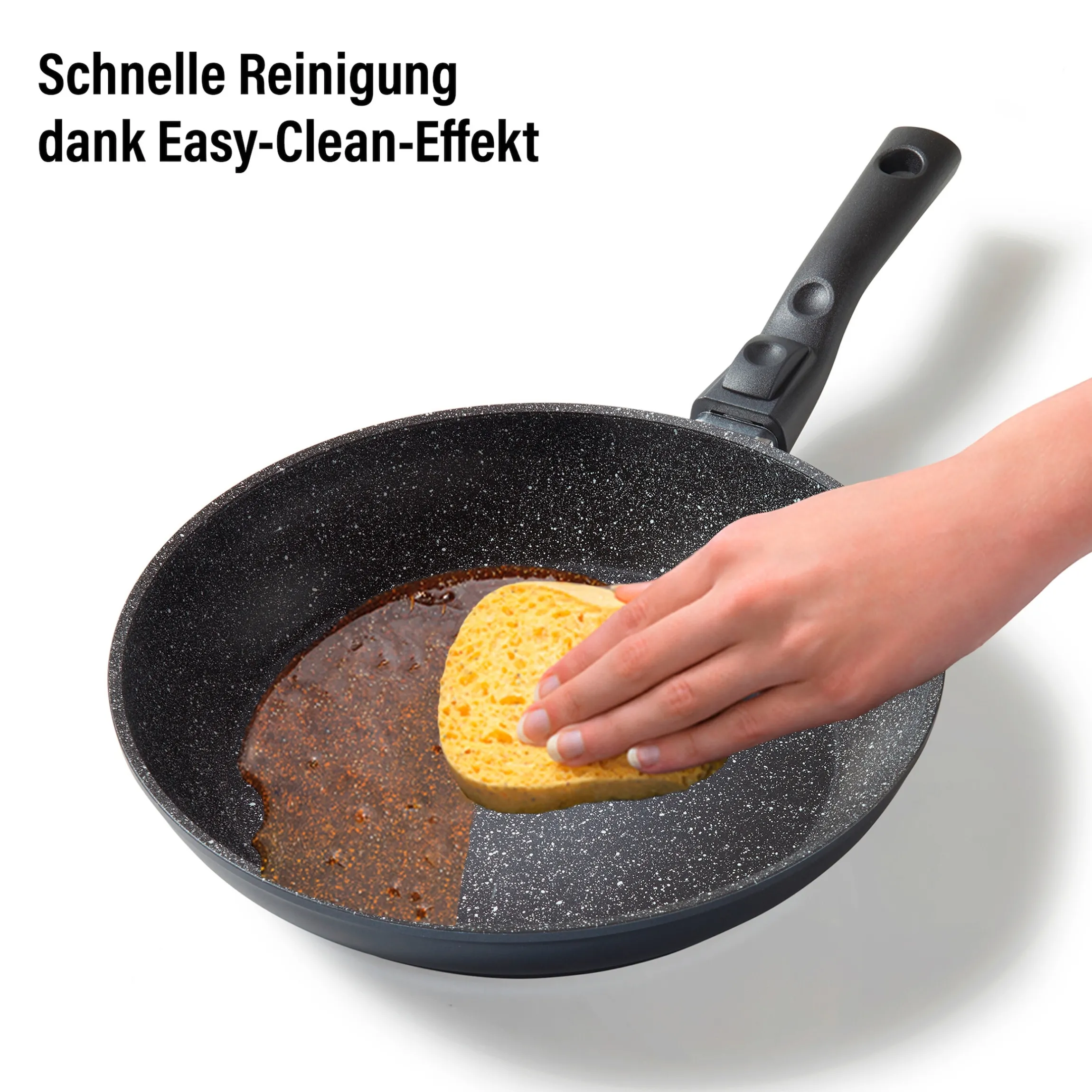 STONELINE Flex Schmorpfanne 28 cm mit abnehmbarem Griff | ohne Deckel