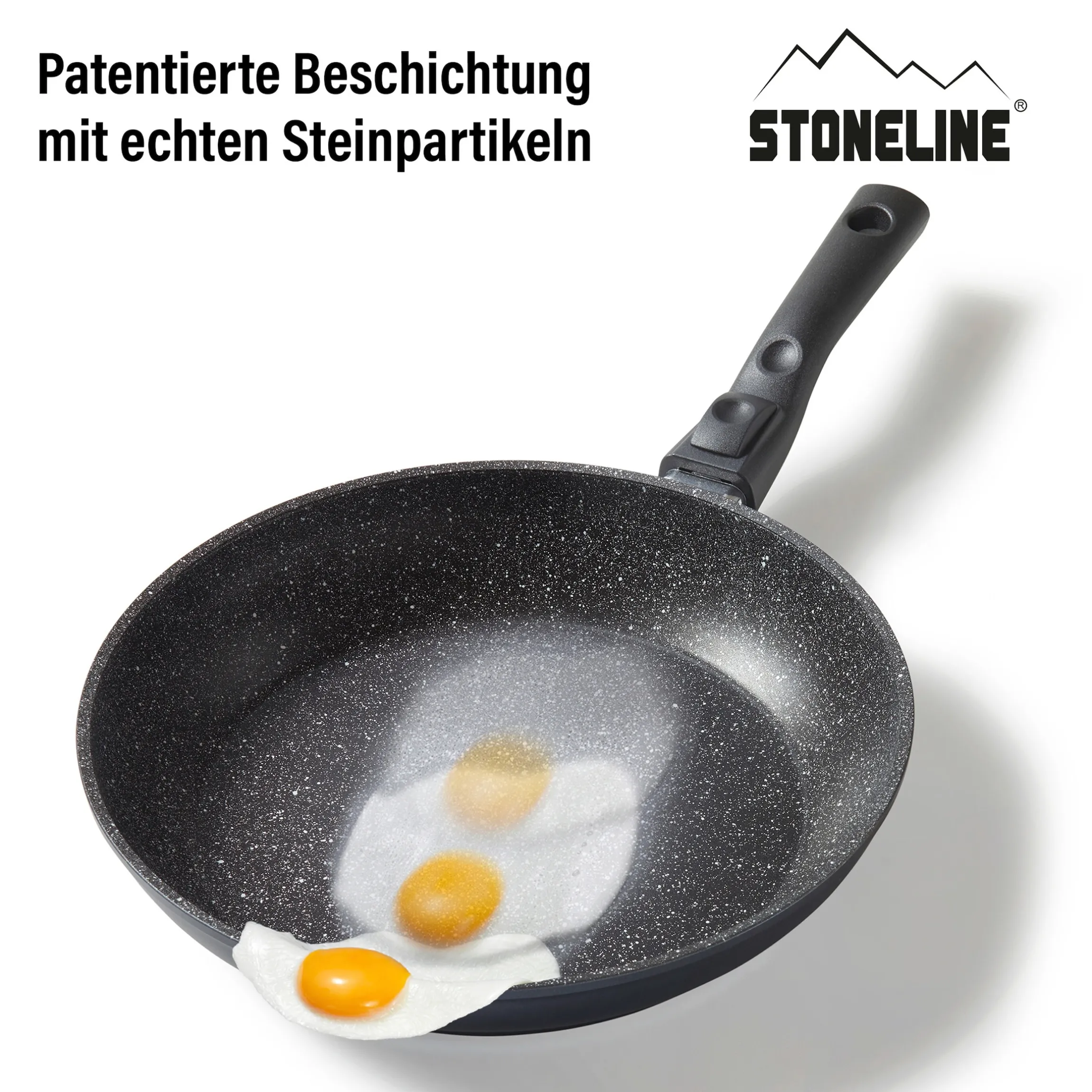 STONELINE Flex Schmorpfanne 24 cm mit abnehmbarem Griff | ohne Deckel