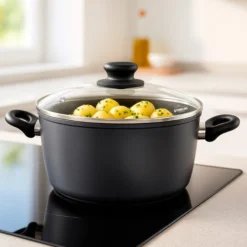 STONELINE Glasdeckel 26 cm | Schwarz